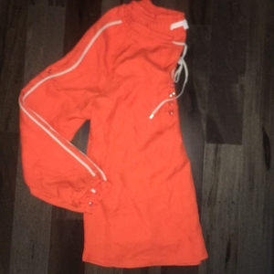 Veronica Beard Silk Orange Blouse 1/S‎ EUC